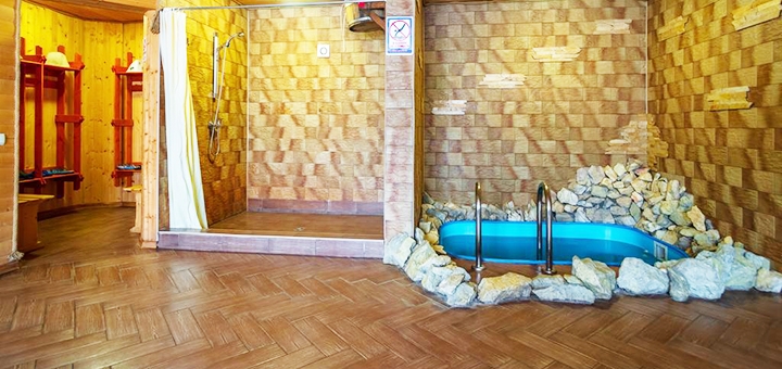 Сауна в готелі «Мілена» в Поляниці. Забронювати номер по акції.