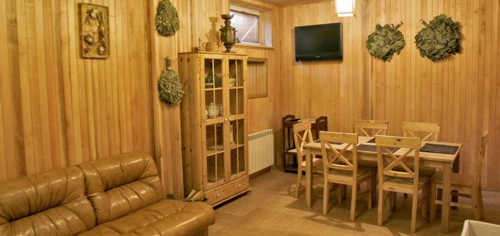 Сауна в гостиничном комплексе «Пуща-Лесная» в Ирпене. Забронировать отель со скидкой. Отели под Киевом со скидкой.