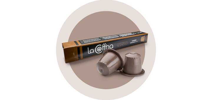 Coffee capsules «La Coffina». Buy for a promotion.