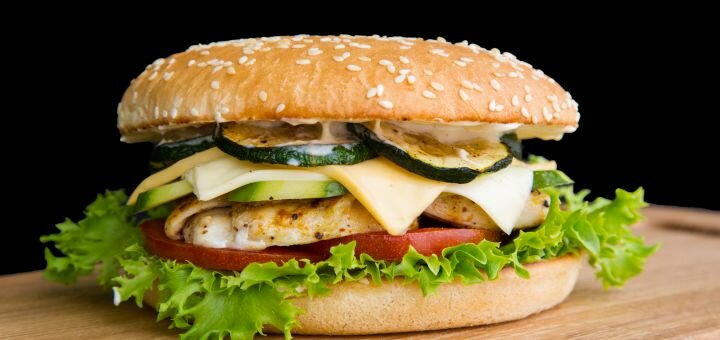Burger menu from night burger delivery