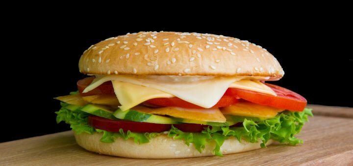Burger menu from night burger delivery