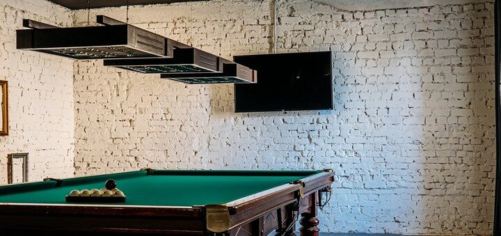Billiards at the persona club in odessa. book with a discount.
