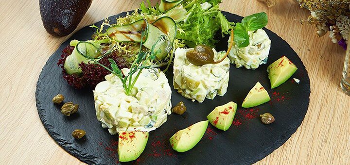 Discount on all cuisine menus in the network of European cuisine restaurants "Avocado" 2