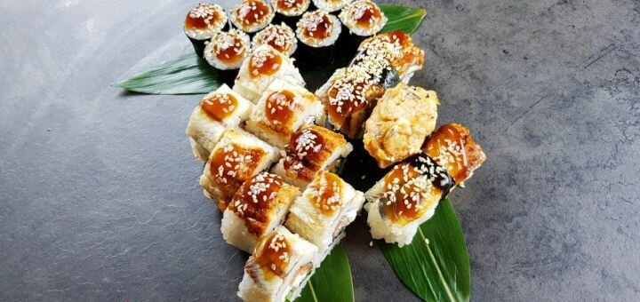 Discounted sushi with delivery across the Dnieper