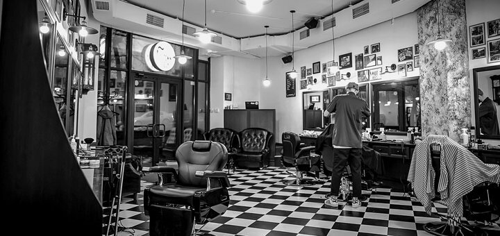 Barbershop &quot;tommy gun&quot; in kiev.