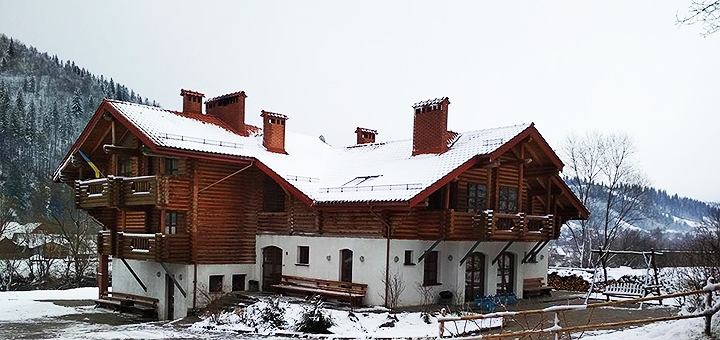 Manor &quot;lion&quot; in the carpathians. book with promotion 4