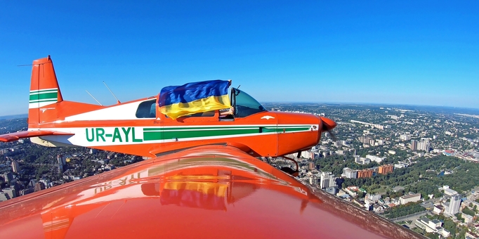 Польоти на літаку Flight over Dnipro в Дніпрі. Зі знижкою.
