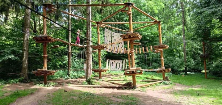 Rope park climb in Chernivtsi