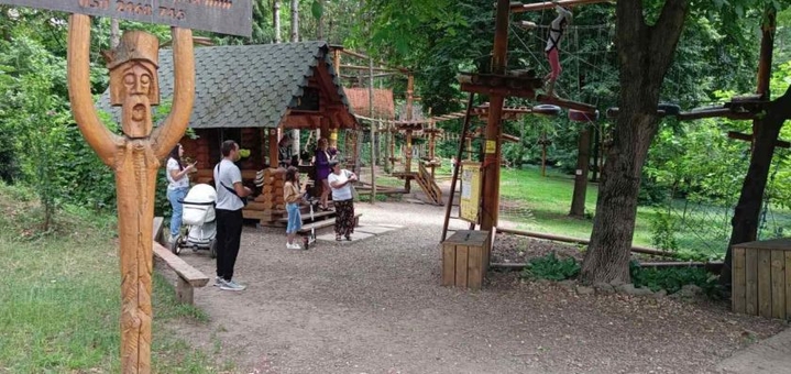 Rope park climb in Chernivtsi, discounts