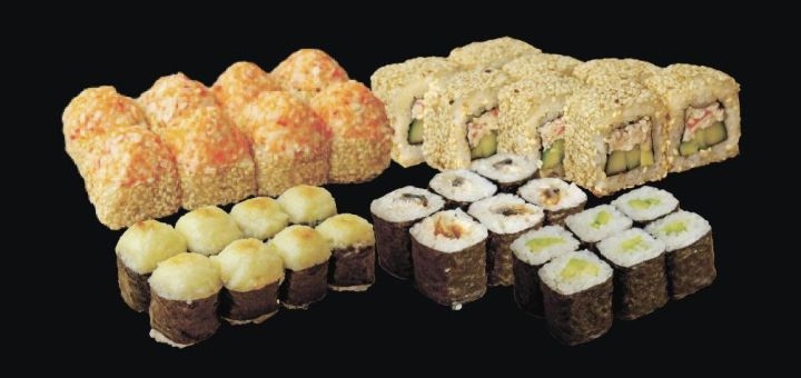 Sushitto food delivery in Kyiv, sushi sets for a promotion