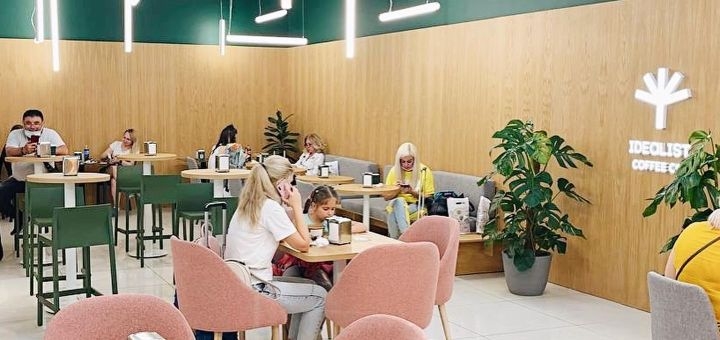 Кофейня Idealist coffee в Киеве, интерьер