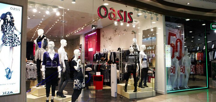 Скидки в магазинах «Oasis»