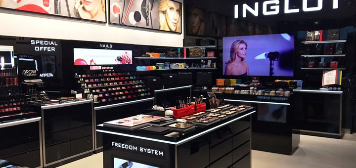 Discounts for the entire assortment of goods in inglot stores