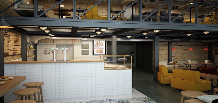 Інтер'єр бару «True Burger Bar». Замовити столик зі знижкою
