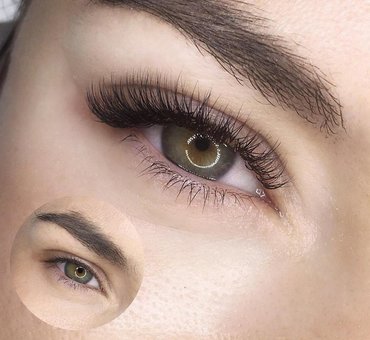 Нарощування вій 2д ефект у «Майстерні краси» у Києві на Мінській. Записуйтесь по акції.