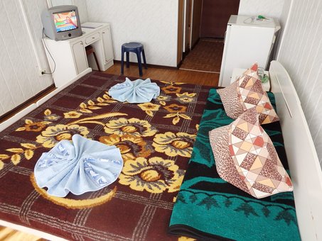 Номер двухместный стандарт в пансионате «Татьяна» в Коблево. Резервируйте номер по акции.