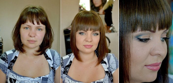 Makeup with hairstyle in the beauty salon "Eclipse" in Nikolaev. Sign up to the master at a discount.