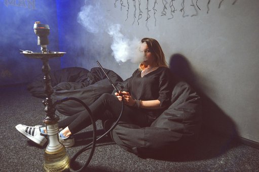The interior in the hookah "Hookah nights air" in Kiev. Order with a discount