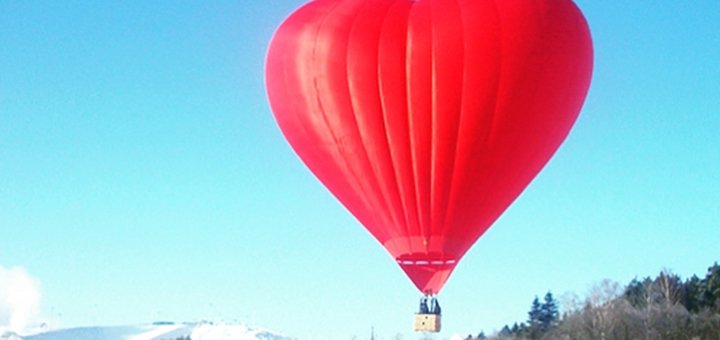 Promotion for a flight in an air balloon from the company Impressions as a gift