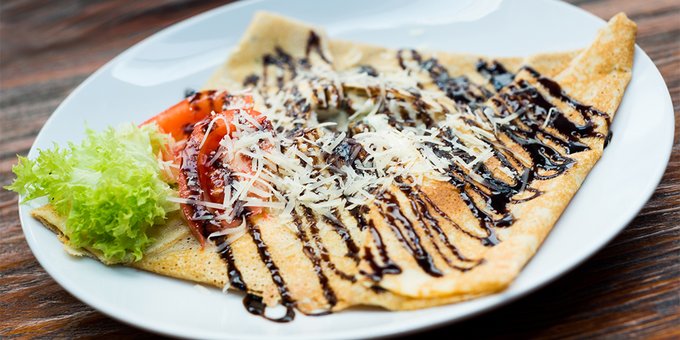 Pancakes in the pizzeria "Celentano" in the Dnieper. Order at a discount