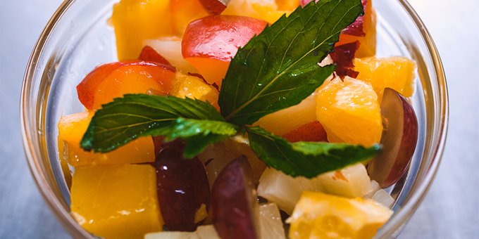 Fruit salads at the celentano pizzeria in dnipro. order with a discount